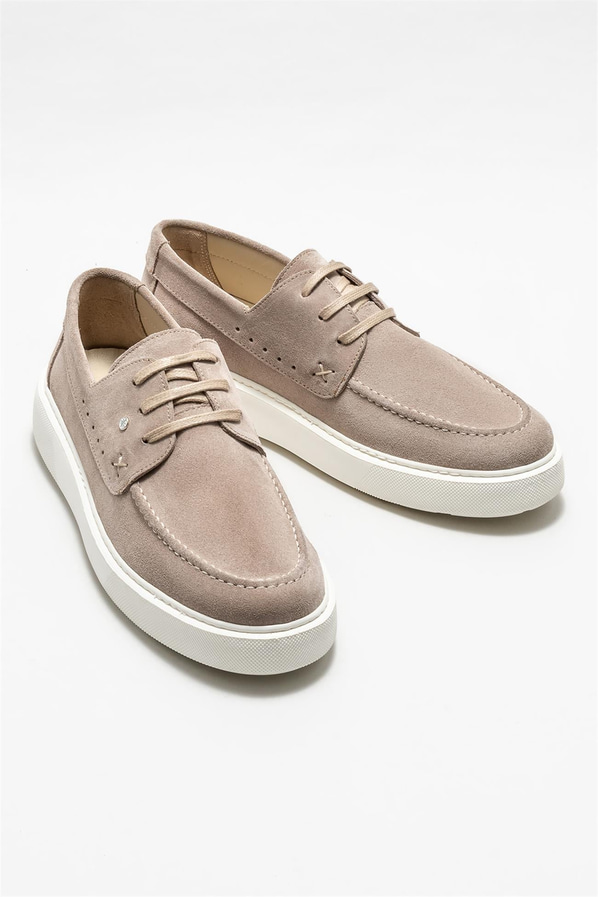 Vizon deri erkek günlük ayakkabı, günlük kullanım için - Elle Shoes