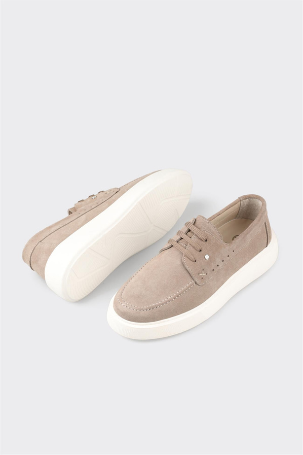 Vizon deri simli erkek günlük ayakkabı, rahat kullanım için - Elle Shoes