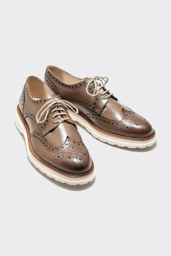 Vizon deri erkek günlük ayakkabı, günlük kullanım için - Elle Shoes