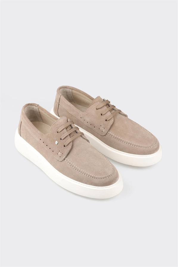 Vizon deri simli erkek günlük ayakkabı, rahat kullanım için - Elle Shoes