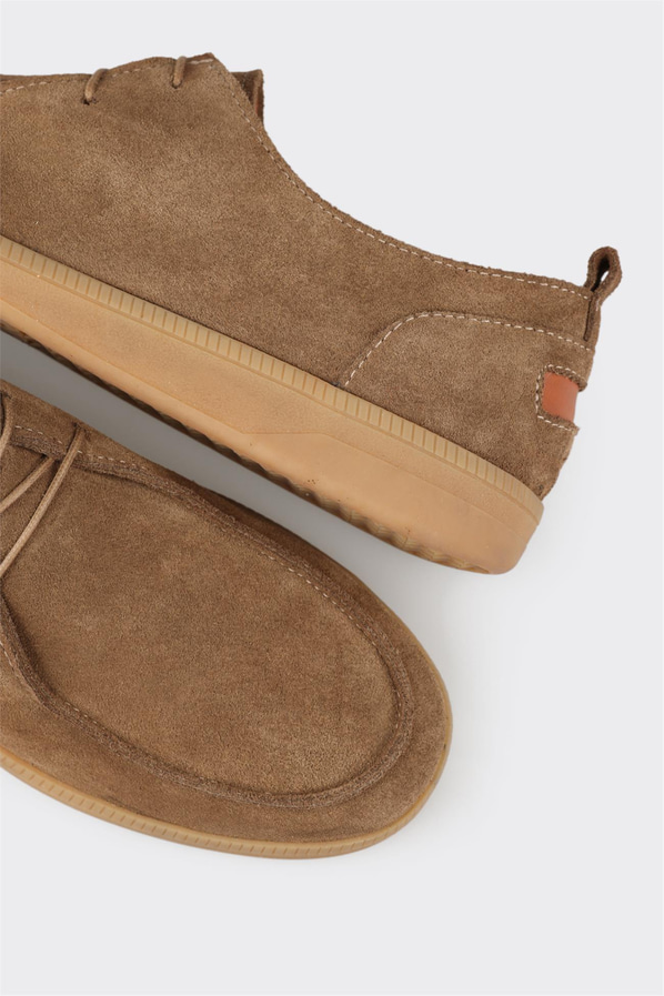 Vizon deri örgü dokulu erkek günlük ayakkabı, günlük kullanım için - Elle Shoes