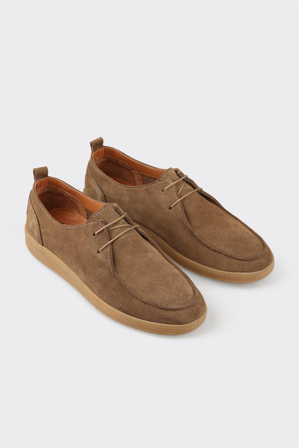 Vizon deri örgü dokulu erkek günlük ayakkabı, günlük kullanım için - Elle Shoes