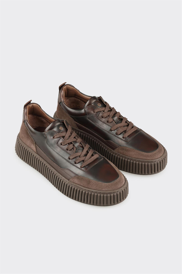 Vizon deri erkek günlük ayakkabı, günlük kullanım için - Elle Shoes