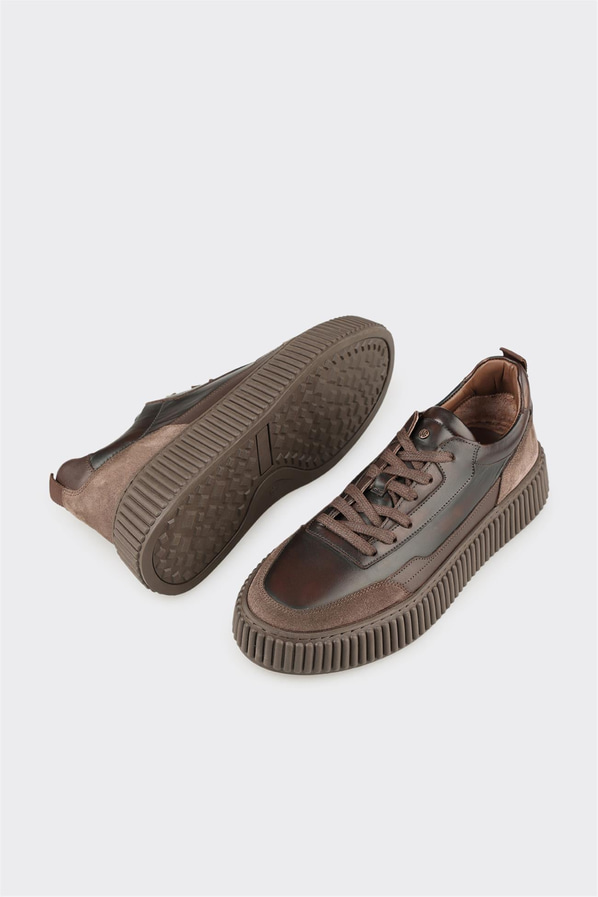 Vizon deri erkek günlük ayakkabı, günlük kullanım için - Elle Shoes