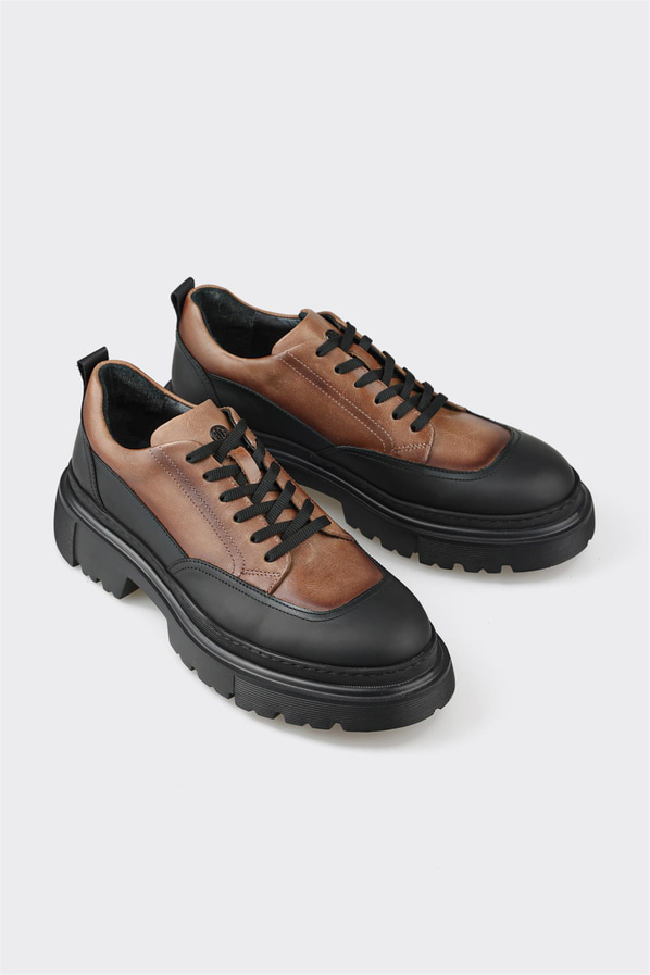 Vizon deri erkek günlük ayakkabı, rahat kullanım için - Elle Shoes