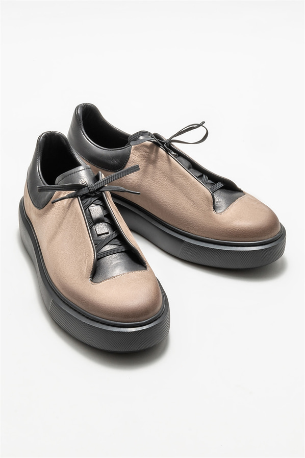 Vizon deri erkek günlük ayakkabı, günlük kullanım için - Elle Shoes