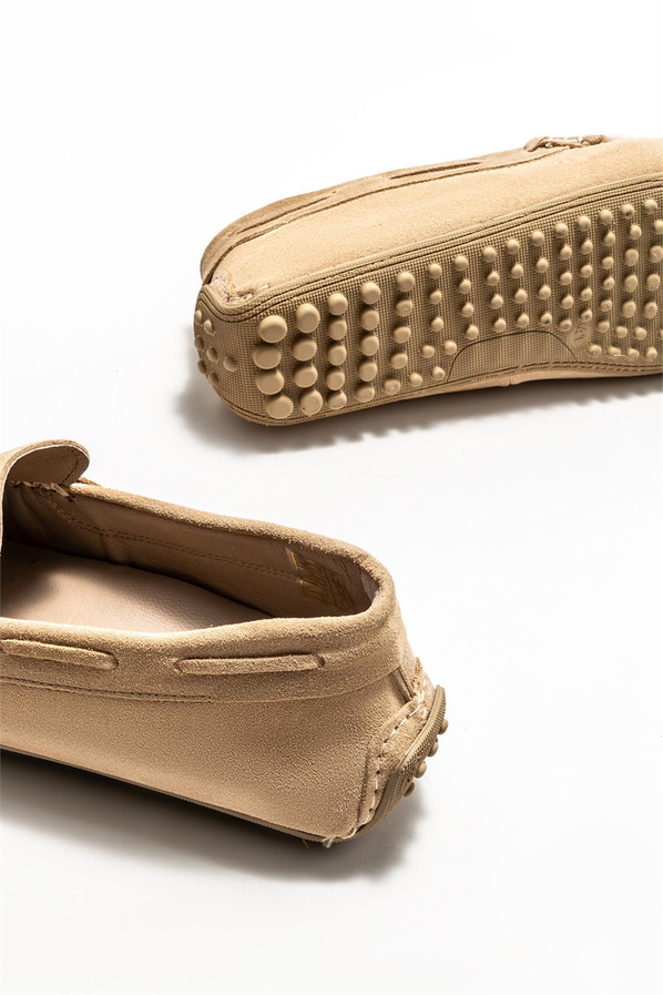 Vizon deri erkek loafer, günlük kullanım için - Elle Shoes