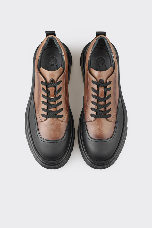 Vizon deri erkek günlük ayakkabı, rahat kullanım için - Elle Shoes