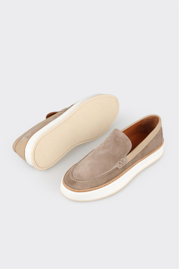 Vizon deri erkek günlük ayakkabı, günlük kullanım için - Elle Shoes
