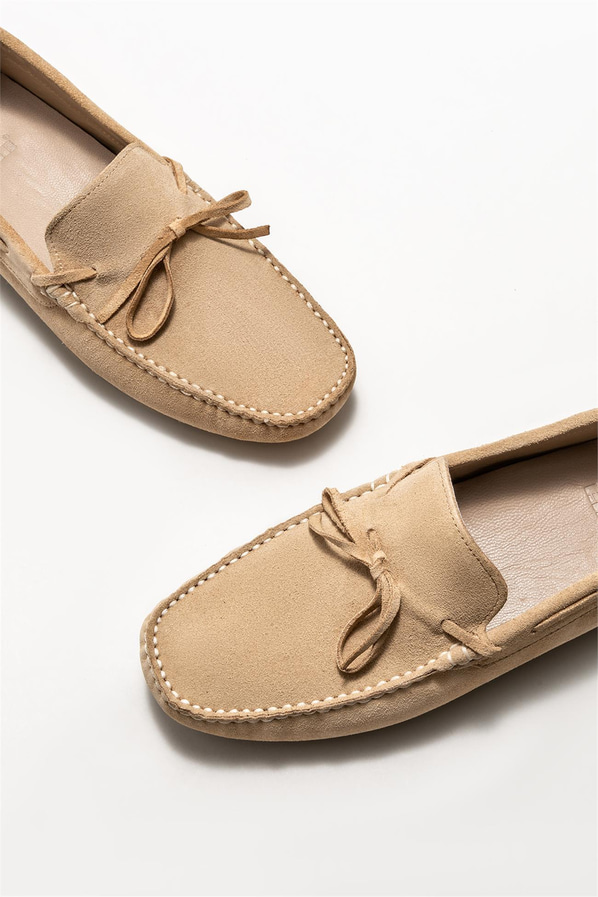 Vizon deri erkek loafer, günlük kullanım için - Elle Shoes