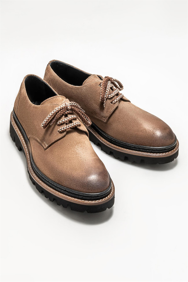 Vizon deri erkek günlük ayakkabı, günlük kullanım için - Elle Shoes