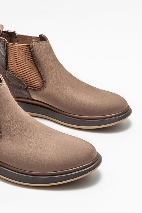 Vizon deri erkek günlük bot, günlük kullanım için - Elle Shoes