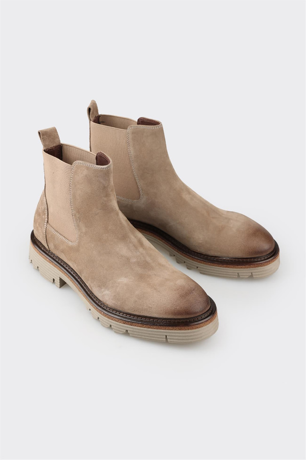 Vizon deri erkek günlük bot, günlük kullanım için - Elle Shoes