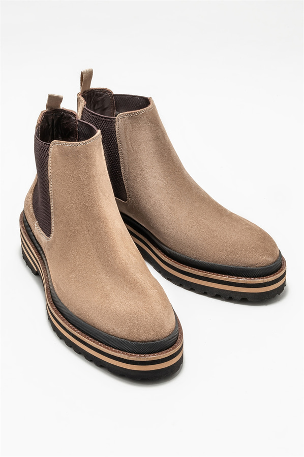 Vizon deri erkek günlük bot, günlük kullanım için - Elle Shoes