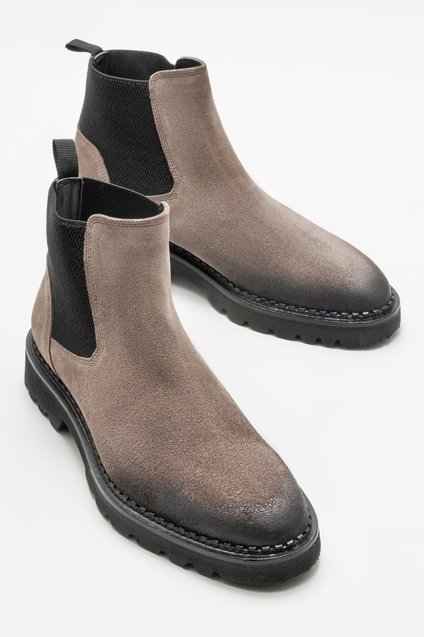 Vizon deri erkek günlük bot, günlük kullanım için - Elle Shoes