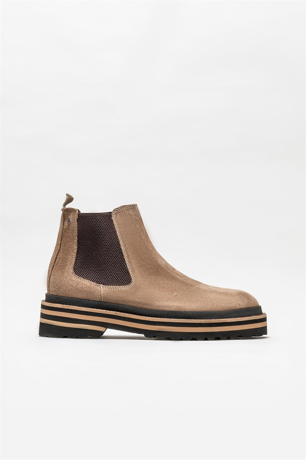 Vizon deri erkek günlük bot, günlük kullanım için - Elle Shoes