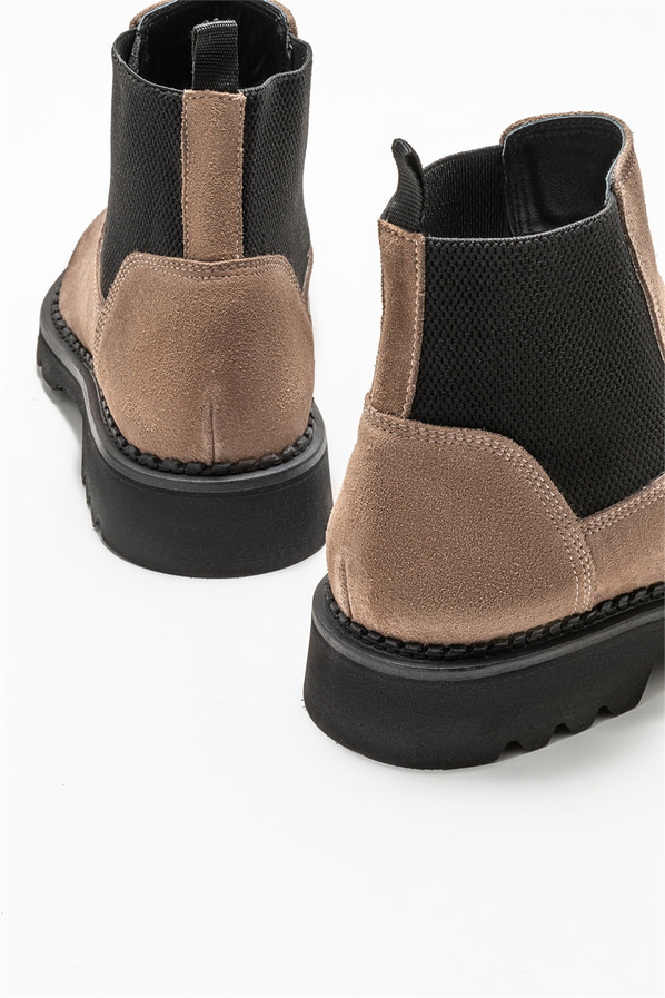 Vizon deri erkek günlük bot, günlük kullanım için - Elle Shoes