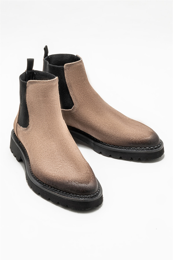 Vizon deri erkek günlük bot, günlük kullanım için - Elle Shoes