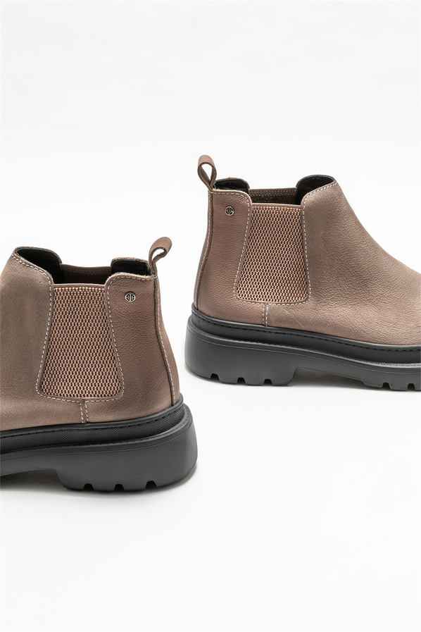 Vizon deri erkek günlük bot, günlük kullanım için - Elle Shoes