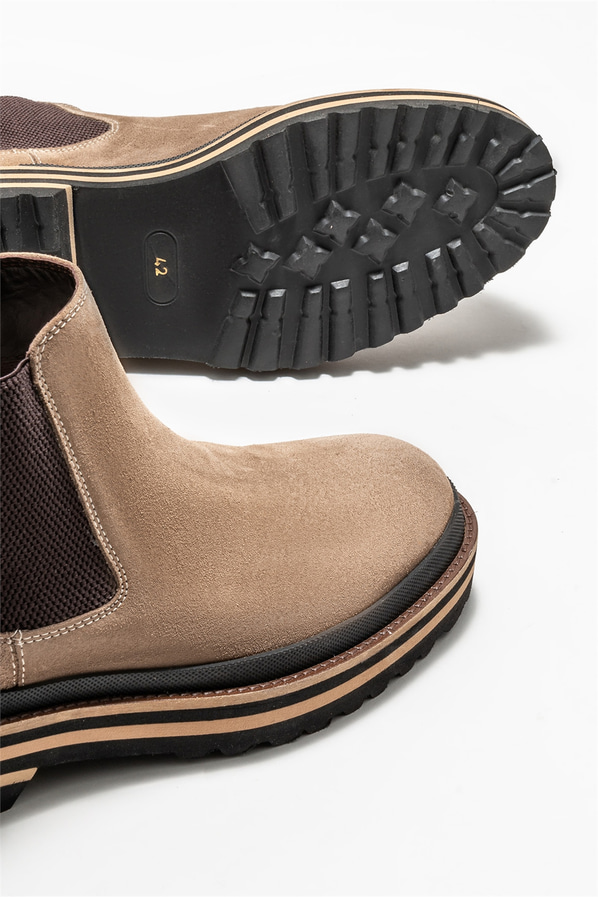 Vizon deri erkek günlük bot, günlük kullanım için - Elle Shoes