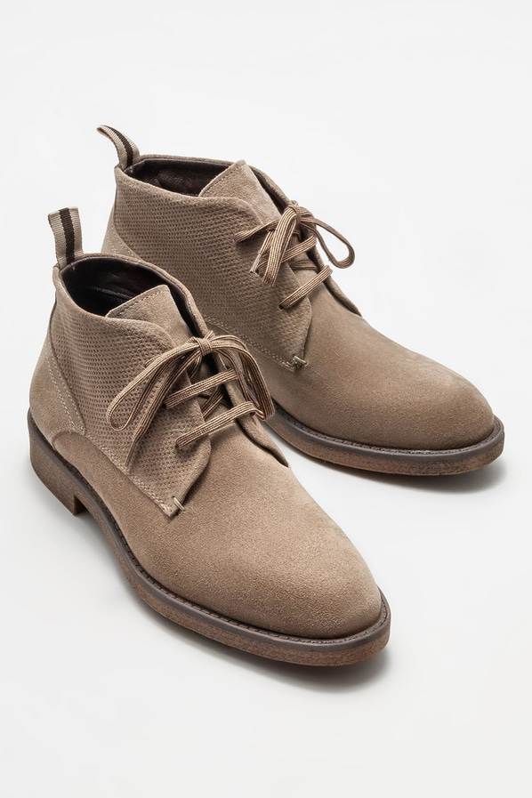 Vizon deri erkek günlük bot, günlük kullanım için - Elle Shoes