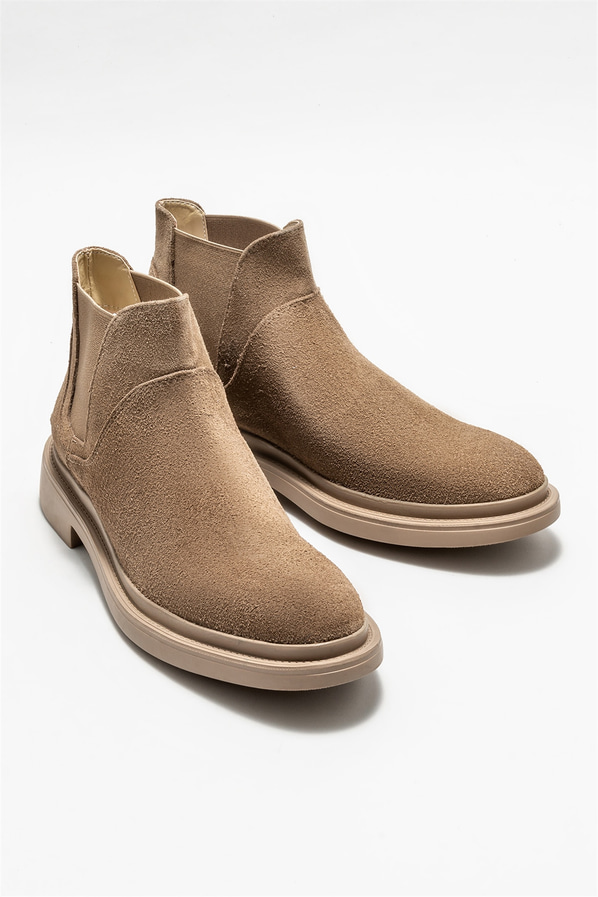 Vizon deri erkek günlük bot, günlük kullanım için - Elle Shoes