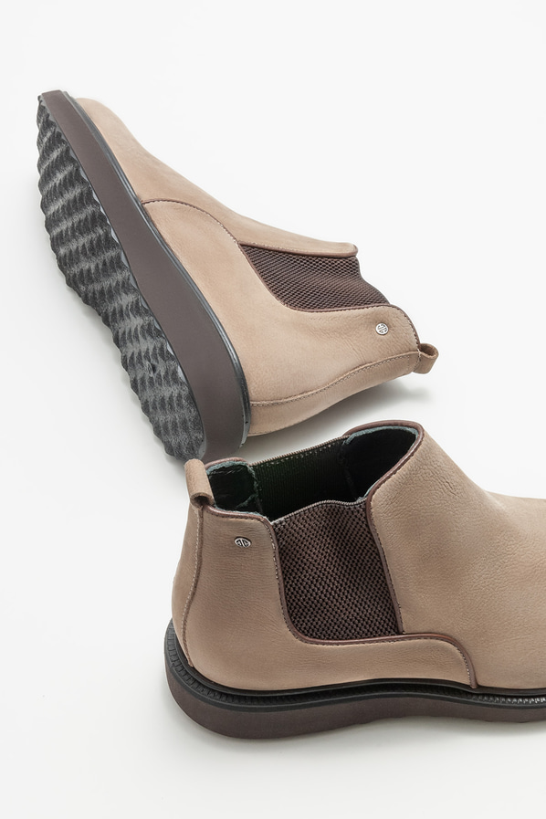 Vizon deri erkek günlük bot, günlük kullanım için - Elle Shoes