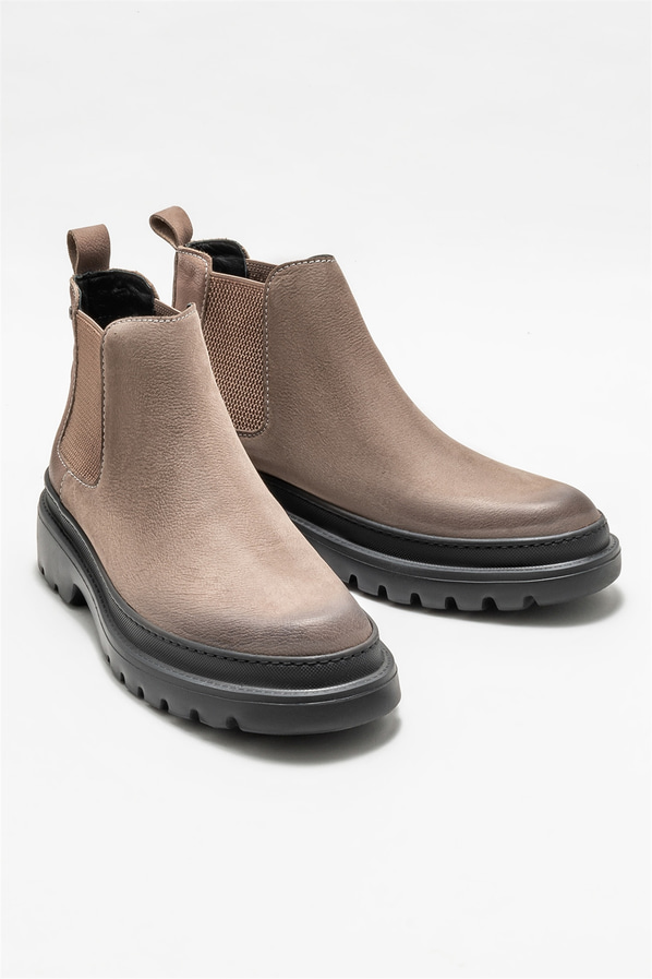 Vizon deri erkek günlük bot, günlük kullanım için - Elle Shoes