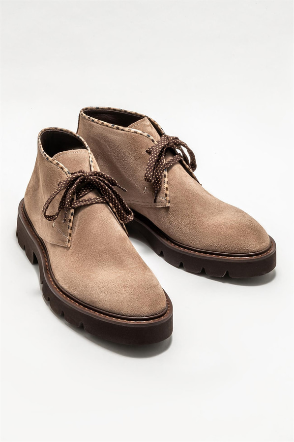 Vizon deri erkek günlük bot, günlük kullanım için - Elle Shoes