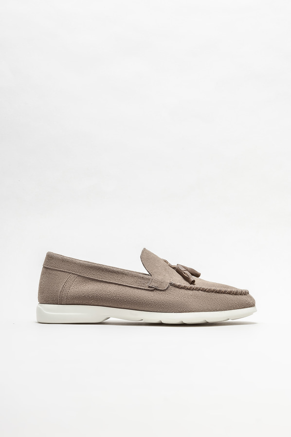 Vizon deri erkek loafer, günlük kullanım için - Elle Shoes