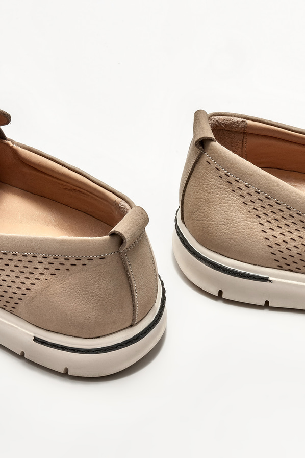 Vizon deri erkek loafer, günlük kullanım için - Elle Shoes