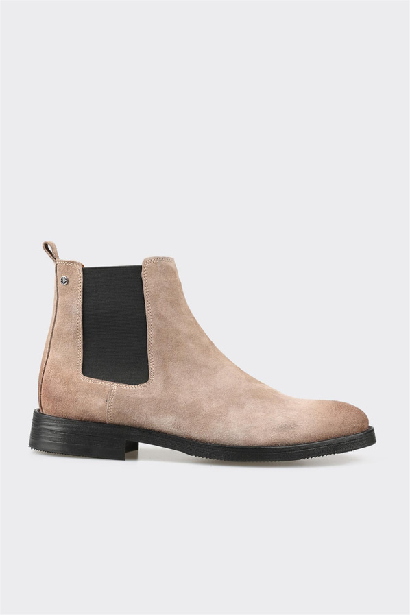 Vizon deri erkek klasik bot - Elle Shoes