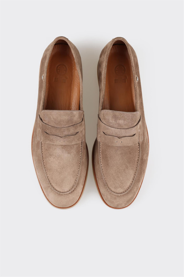 Vizon deri erkek loafer - Elle Shoes