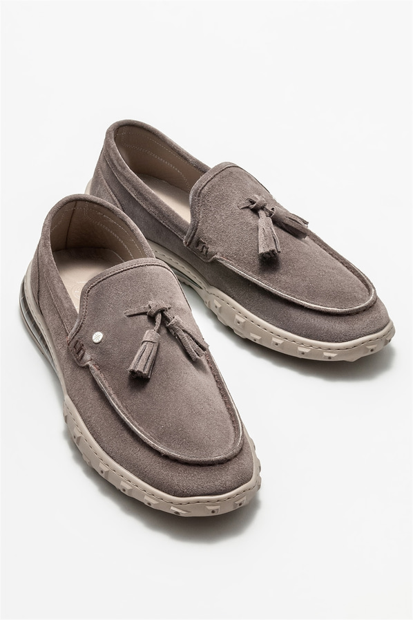 Vizon deri erkek loafer - Elle Shoes