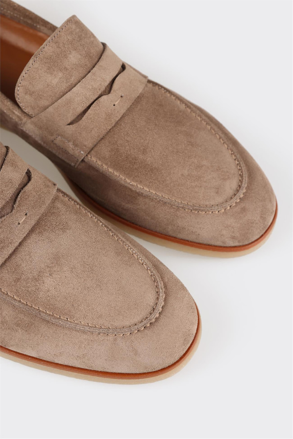 Vizon deri erkek loafer - Elle Shoes
