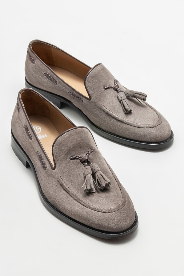 Vizon deri erkek loafer - Elle Shoes