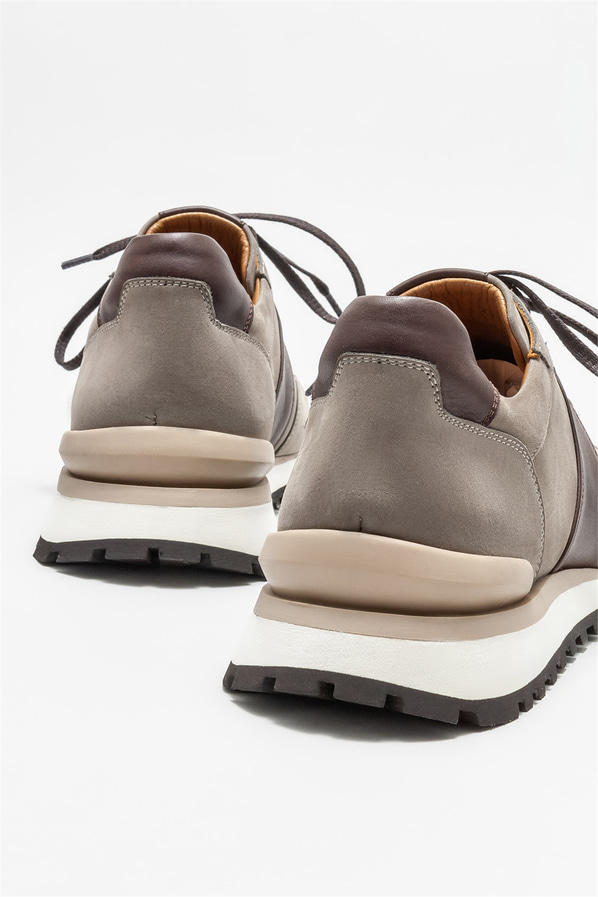 Vizon deri erkek spor ayakkabı - Elle Shoes
