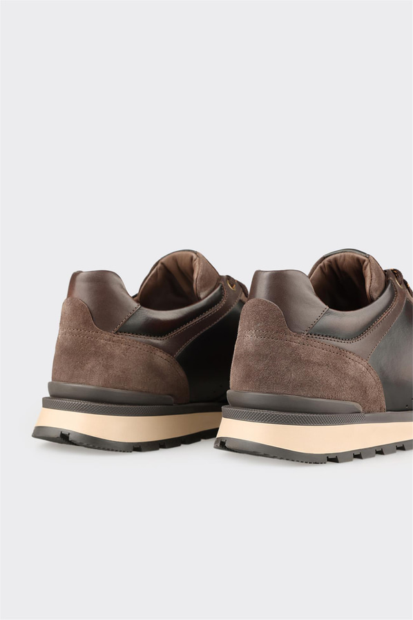 Vizon deri erkek spor ayakkabı - Elle Shoes