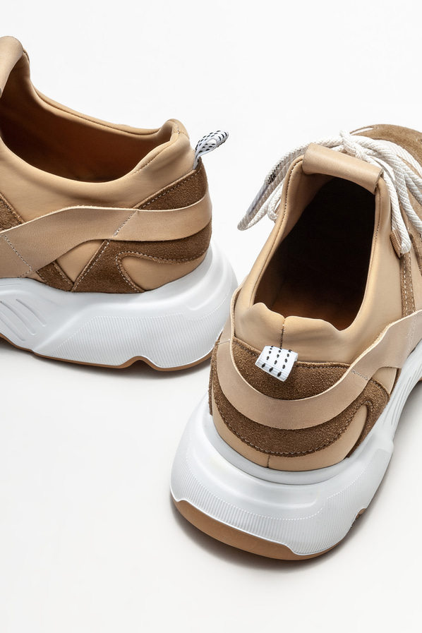 Vizon deri erkek spor ayakkabı - Elle Shoes