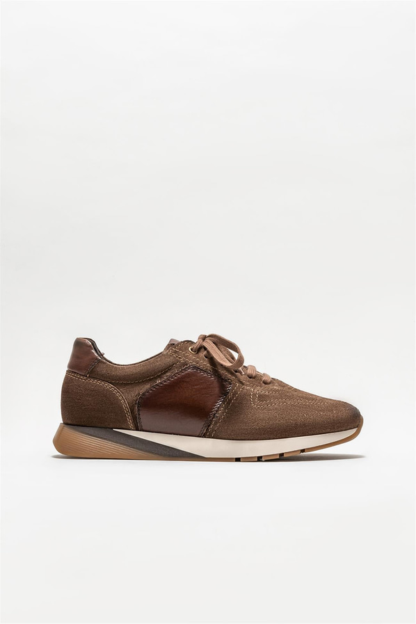 Vizon deri erkek spor ayakkabı - Elle Shoes