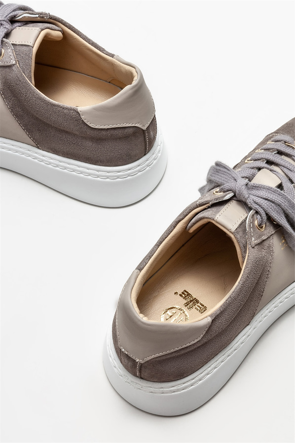 Vizon deri erkek spor ayakkabı - Elle Shoes