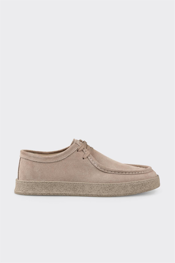 Vizon deri ve süet erkek spor ayakkabı, rahat kullanım için - Elle Shoes