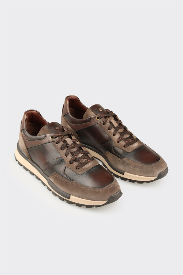 Vizon Deri Erkek Spor Ayakkabı
