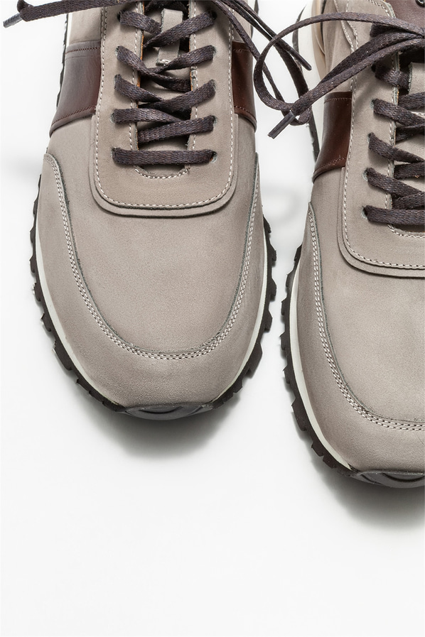 Vizon deri erkek spor ayakkabı - Elle Shoes