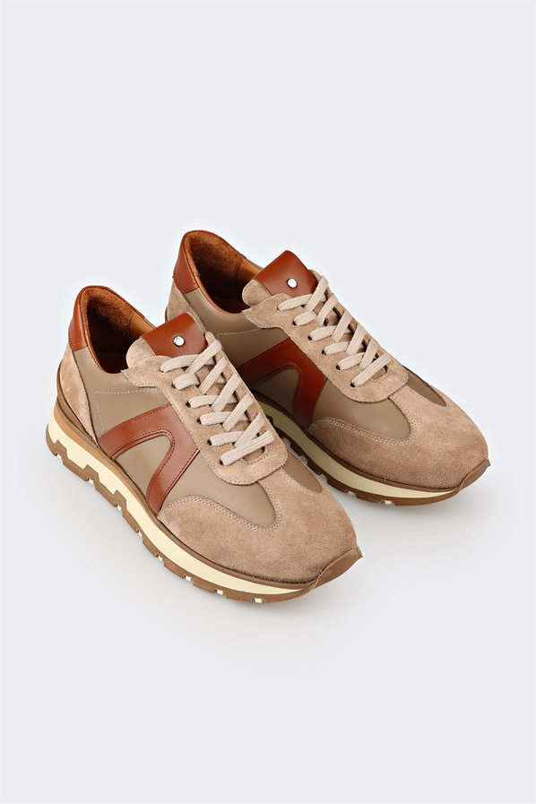 Vizon Deri Erkek Spor Ayakkabı