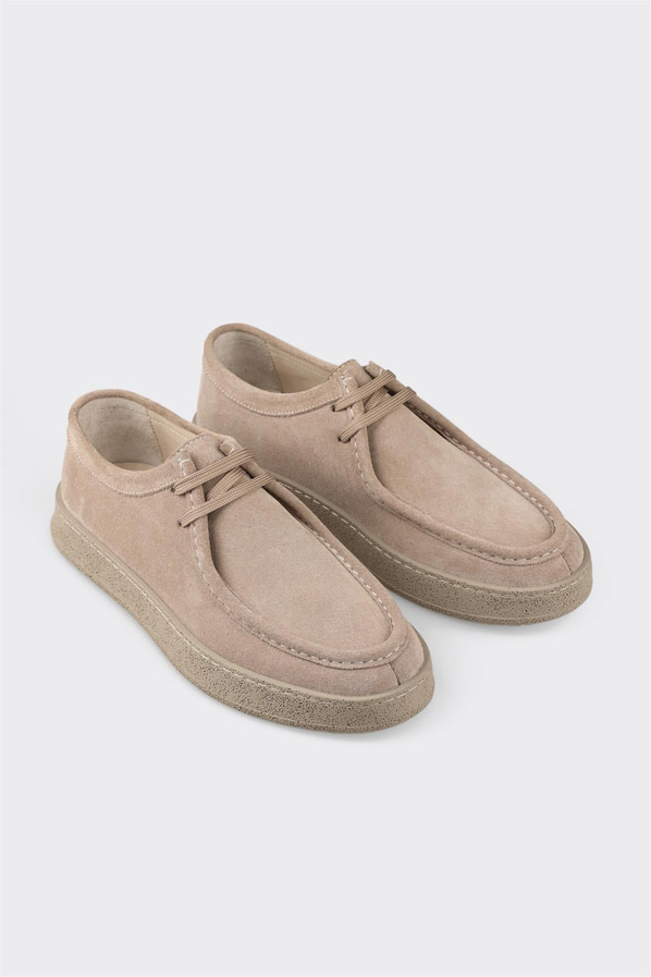 Vizon deri ve süet erkek spor ayakkabı, rahat kullanım için - Elle Shoes