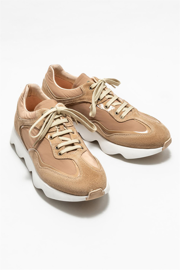 Vizon deri erkek spor ayakkabı - Elle Shoes