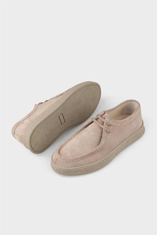 Vizon deri ve süet erkek spor ayakkabı, rahat kullanım için - Elle Shoes
