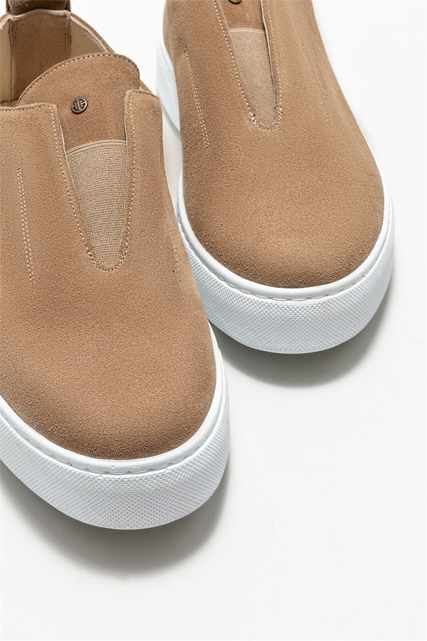 Vizon deri erkek spor ayakkabı - Elle Shoes