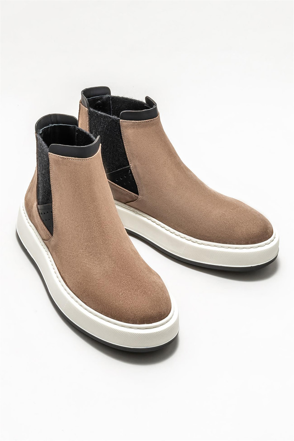 Vizon deri erkek spor ayakkabı - Elle Shoes